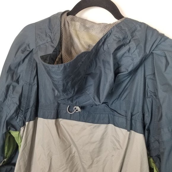 Burton Mens XL Blue Tan Windbreaker Jacket Full Zi - Picture 11 of 11